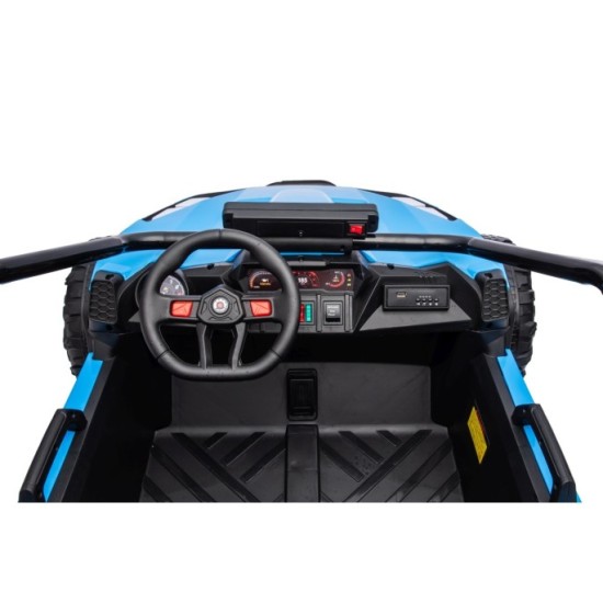 JOKO Elektrické autíčko Buggy TURBO 4x200W 24V, penové kolesá, kožené sedadlo, nosnosť 50kg, modré
