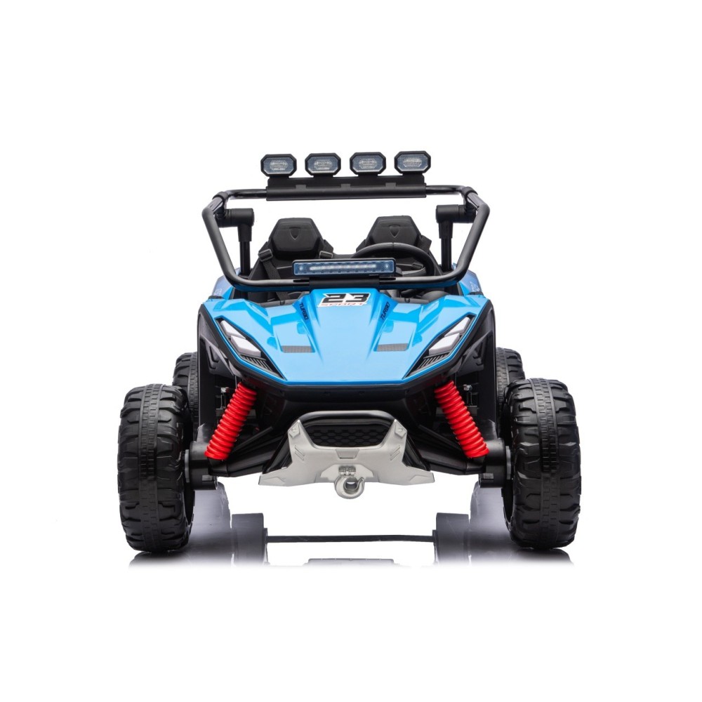 JOKO Elektrické autíčko Buggy TURBO 4x200W 24V, penové kolesá, kožené sedadlo, nosnosť 50kg, modré