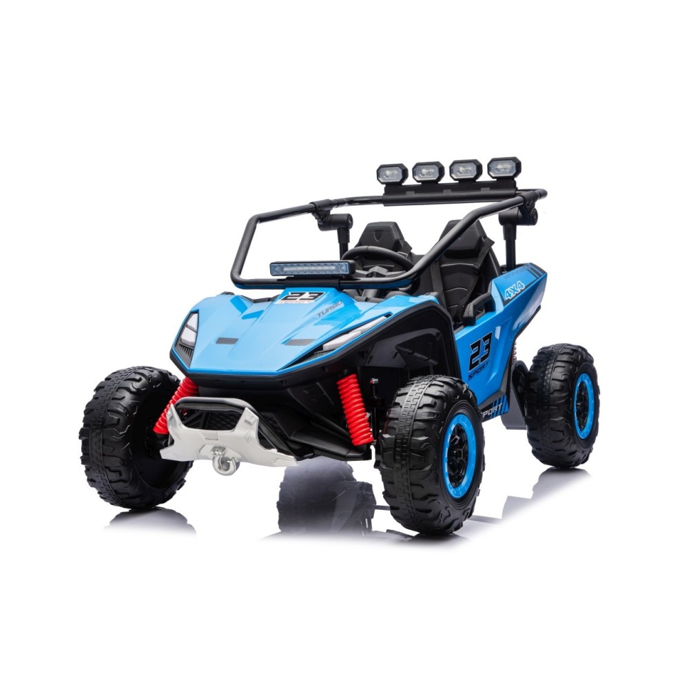 JOKO Elektrické autíčko Buggy TURBO 4x200W 24V, penové kolesá, kožené sedadlo, nosnosť 50kg, modré