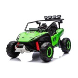 JOKO Elektrické autíčko Buggy TURBO 4x200W 24V, penové kolesá, kožené sedadlo, nosnosť 50kg, zelené
