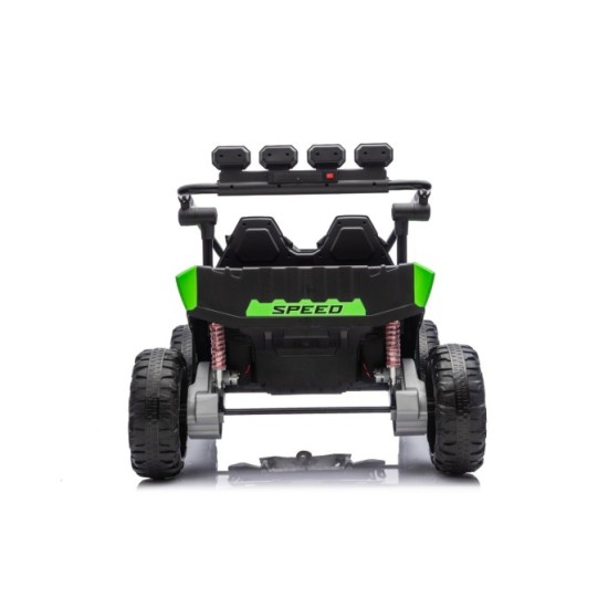 JOKO Elektrické autíčko Buggy TURBO 4x200W 24V, penové kolesá, kožené sedadlo, nosnosť 50kg, zelené