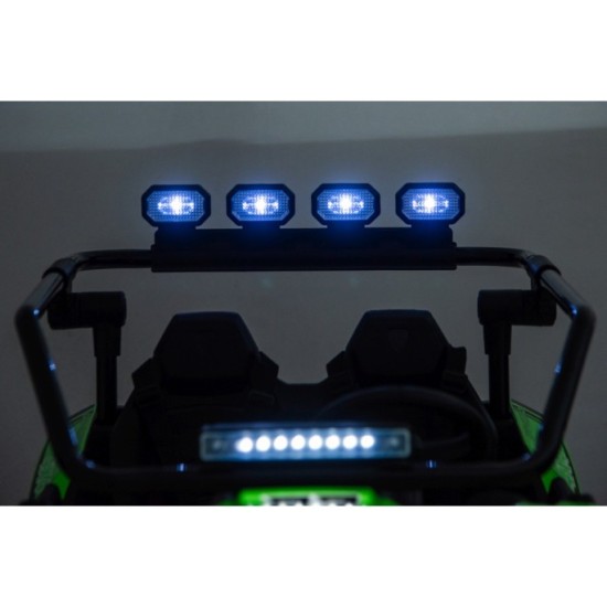 JOKO Elektrické autíčko Buggy TURBO 4x200W 24V, penové kolesá, kožené sedadlo, nosnosť 50kg, zelené