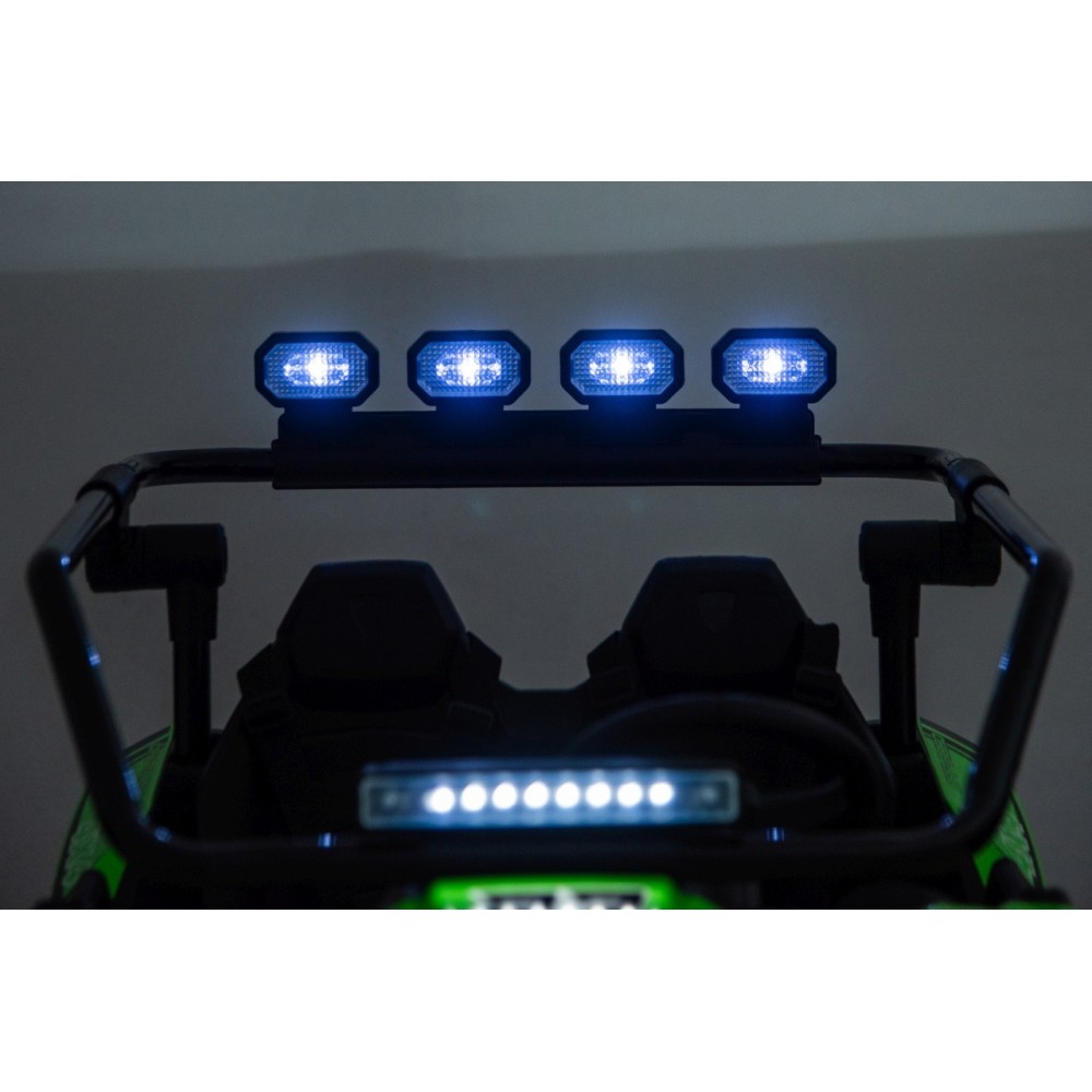 JOKO Elektrické autíčko Buggy TURBO 4x200W 24V, penové kolesá, kožené sedadlo, nosnosť 50kg, zelené
