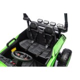 JOKO Elektrické autíčko Buggy TURBO 4x200W 24V, penové kolesá, kožené sedadlo, nosnosť 50kg, zelené