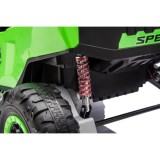 JOKO Elektrické autíčko Buggy TURBO 4x200W 24V, penové kolesá, kožené sedadlo, nosnosť 50kg, zelené