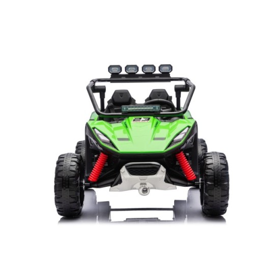 JOKO Elektrické autíčko Buggy TURBO 4x200W 24V, penové kolesá, kožené sedadlo, nosnosť 50kg, zelené
