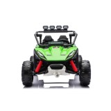 JOKO Elektrické autíčko Buggy TURBO 4x200W 24V, penové kolesá, kožené sedadlo, nosnosť 50kg, zelené
