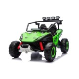 JOKO Elektrické autíčko Buggy TURBO 4x200W 24V, penové kolesá, kožené sedadlo, nosnosť 50kg, zelené