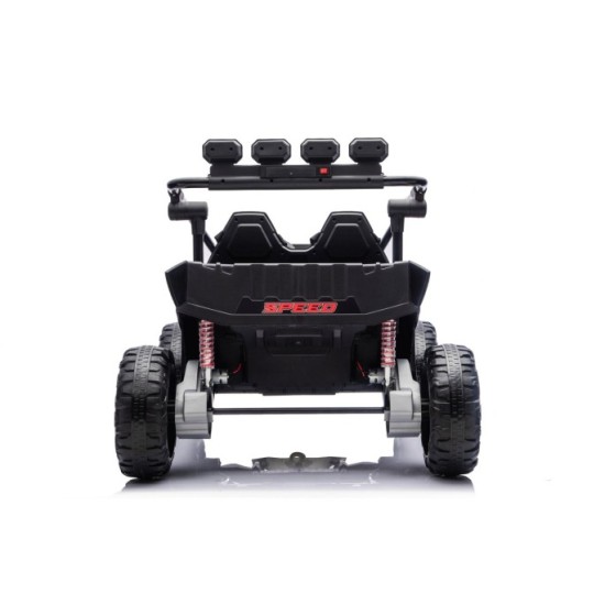 JOKO Elektrické autíčko Buggy TURBO 4x200W 24V, penové kolesá, kožené sedadlo, nosnosť 50kg, čierne