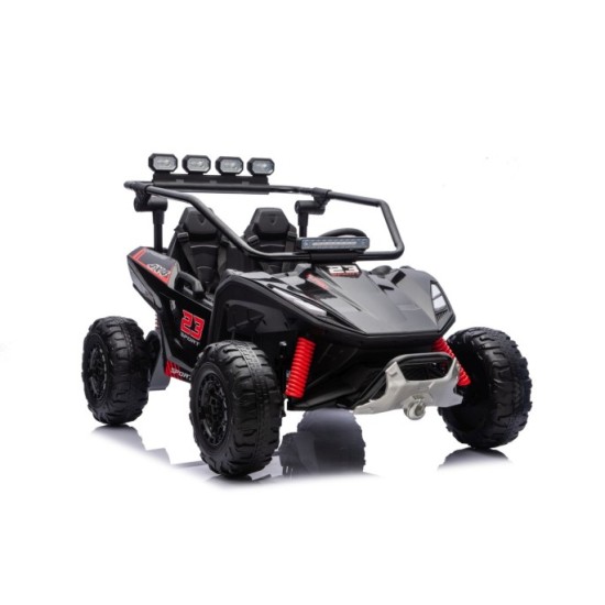 JOKO Elektrické autíčko Buggy TURBO 4x200W 24V, penové kolesá, kožené sedadlo, nosnosť 50kg, čierne