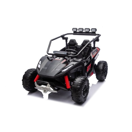 JOKO Elektrické autíčko Buggy TURBO 4x200W 24V, penové kolesá, kožené sedadlo, nosnosť 50kg, čierne