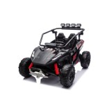 JOKO Elektrické autíčko Buggy TURBO 4x200W 24V, penové kolesá, kožené sedadlo, nosnosť 50kg, čierne