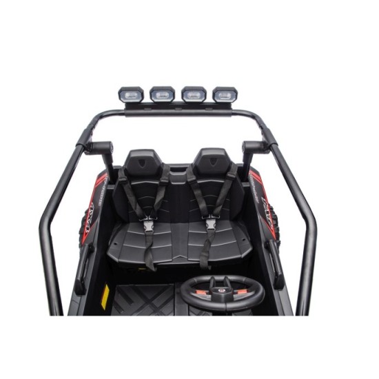 JOKO Elektrické autíčko Buggy TURBO 4x200W 24V, penové kolesá, kožené sedadlo, nosnosť 50kg, čierne