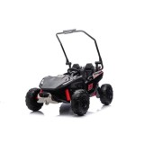 JOKO Elektrické autíčko Buggy TURBO 4x200W 24V, penové kolesá, kožené sedadlo, nosnosť 50kg, čierne