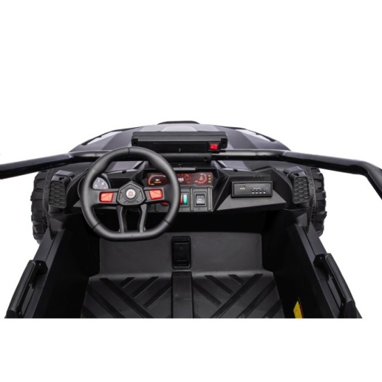 JOKO Elektrické autíčko Buggy TURBO 4x200W 24V, penové kolesá, kožené sedadlo, nosnosť 50kg, čierne