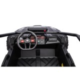 JOKO Elektrické autíčko Buggy TURBO 4x200W 24V, penové kolesá, kožené sedadlo, nosnosť 50kg, čierne