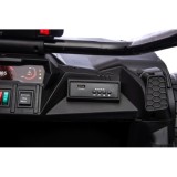 JOKO Elektrické autíčko Buggy TURBO 4x200W 24V, penové kolesá, kožené sedadlo, nosnosť 50kg, čierne