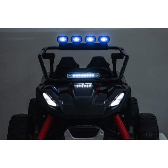 JOKO Elektrické autíčko Buggy TURBO 4x200W 24V, penové kolesá, kožené sedadlo, nosnosť 50kg, čierne