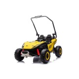 JOKO Elektrické autíčko Buggy TURBO 4x200W 24V, penové kolesá, kožené sedadlo, nosnosť 50kg, žlté
