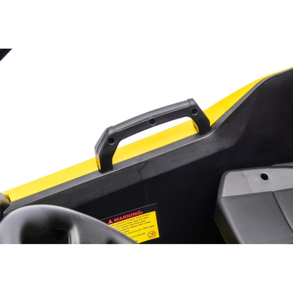 JOKO Elektrické autíčko Buggy TURBO 4x200W 24V, penové kolesá, kožené sedadlo, nosnosť 50kg, žlté