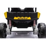 JOKO Elektrické autíčko Buggy TURBO 4x200W 24V, penové kolesá, kožené sedadlo, nosnosť 50kg, žlté