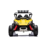 JOKO Elektrické autíčko Buggy TURBO 4x200W 24V, penové kolesá, kožené sedadlo, nosnosť 50kg, žlté