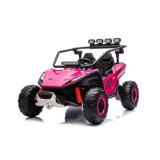 JOKO Elektrické autíčko Buggy TURBO 4x200W 24V, penové kolesá, kožené sedadlo, nosnosť 50kg, ružové