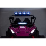 JOKO Elektrické autíčko Buggy TURBO 4x200W 24V, penové kolesá, kožené sedadlo, nosnosť 50kg, ružové