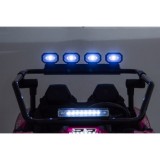 JOKO Elektrické autíčko Buggy TURBO 4x200W 24V, penové kolesá, kožené sedadlo, nosnosť 50kg, ružové