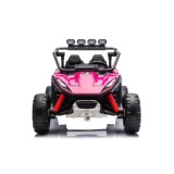 JOKO Elektrické autíčko Buggy TURBO 4x200W 24V, penové kolesá, kožené sedadlo, nosnosť 50kg, ružové