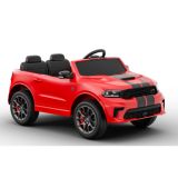 JOKO Elektrické autíčko Dodge Durango, penové kolesá, kožené sedadlo, červené