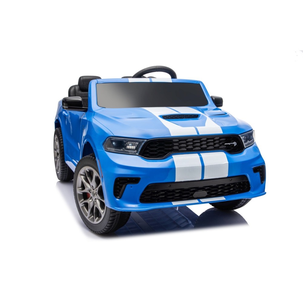 JOKO Elektrické autíčko Dodge Durango, penové kolesá, kožené sedadlo, modré