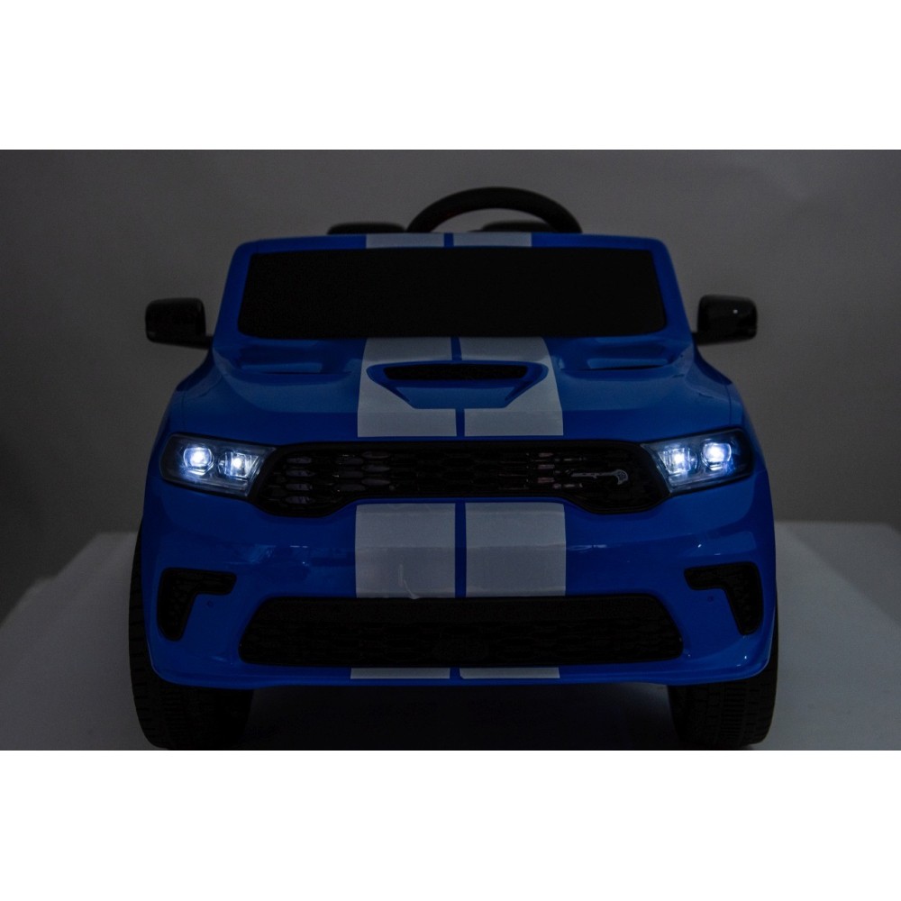 JOKO Elektrické autíčko Dodge Durango, penové kolesá, kožené sedadlo, modré