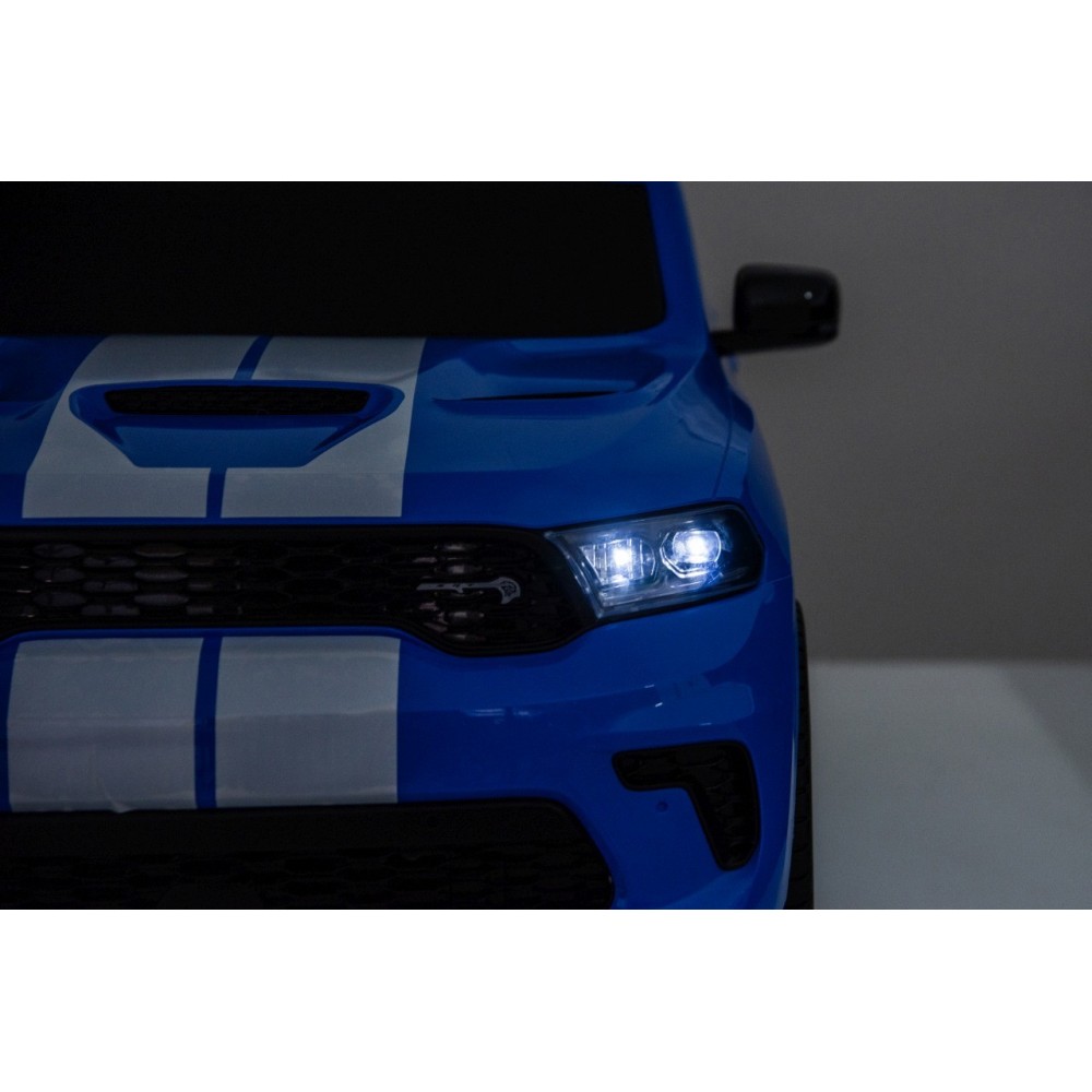 JOKO Elektrické autíčko Dodge Durango, penové kolesá, kožené sedadlo, modré