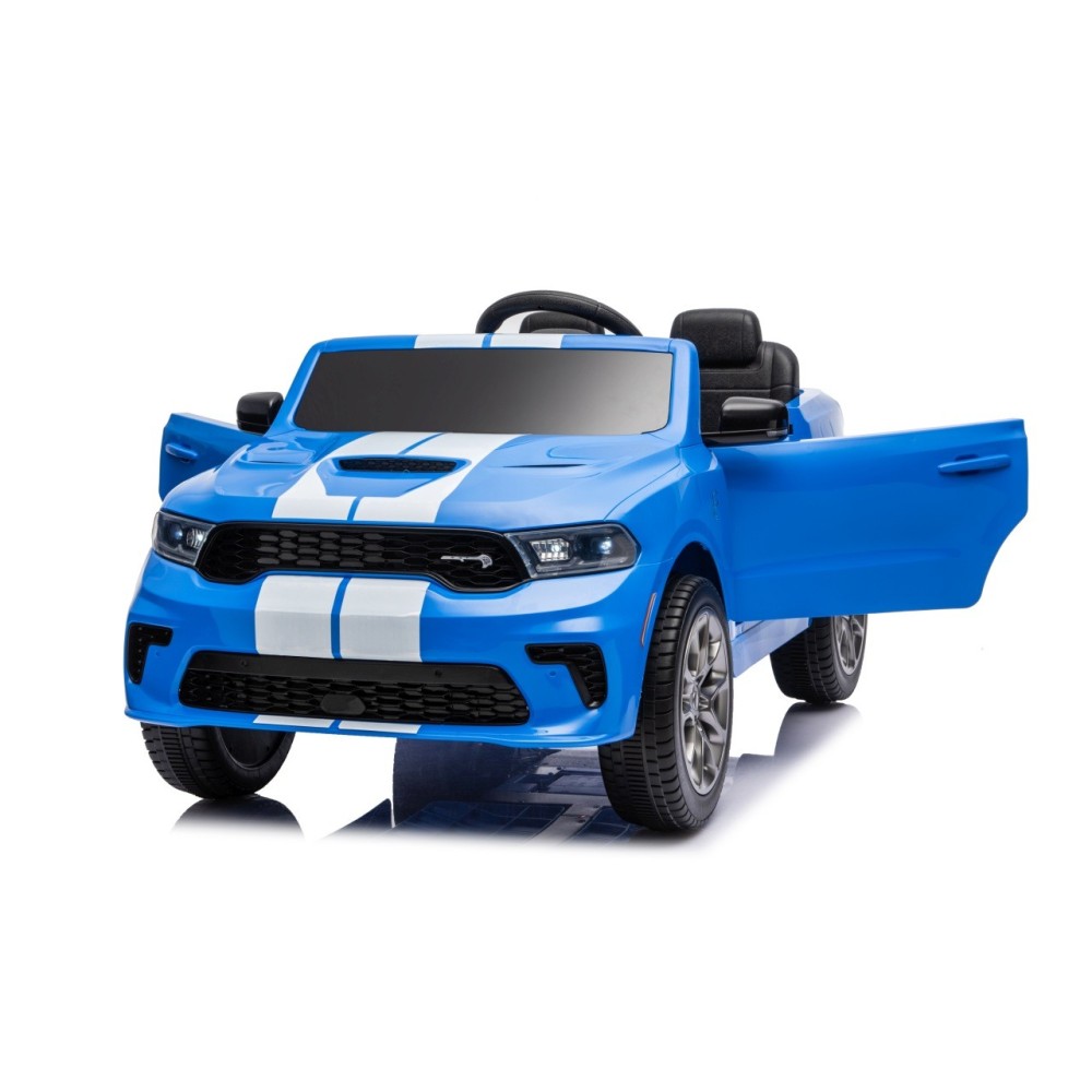 JOKO Elektrické autíčko Dodge Durango, penové kolesá, kožené sedadlo, modré