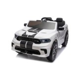JOKO Elektrické autíčko Dodge Durango, penové kolesá, kožené sedadlo, biele