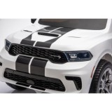 JOKO Elektrické autíčko Dodge Durango, penové kolesá, kožené sedadlo, biele