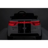 JOKO Elektrické autíčko Dodge Durango, penové kolesá, kožené sedadlo, biele
