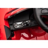 JOKO Elektrické autíčko Porsche 911 Carrera, penové kolesá, kožené sedadlo, červené