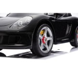 JOKO Elektrické autíčko Porsche 911 Carrera, penové kolesá, kožené sedadlo, čierne