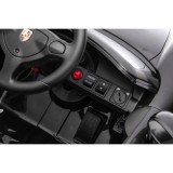 JOKO Elektrické autíčko Porsche 911 Carrera, penové kolesá, kožené sedadlo, čierne