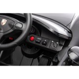 JOKO Elektrické autíčko Porsche 911 Carrera, penové kolesá, kožené sedadlo, čierne