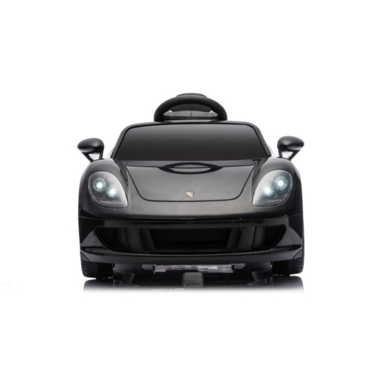 JOKO Elektrické autíčko Porsche 911 Carrera, penové kolesá, kožené sedadlo, čierne