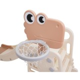 JOKO Detská Šmýkačka Dinosaurus s Basketbalovým košom + Futbalová bránka 3v1