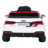 JOKO Elektrické autíčko Audi RS6 Avant GT, penové kolesá, kožené sedadlo, biele