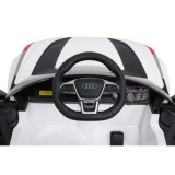 JOKO Elektrické autíčko Audi RS6 Avant GT, penové kolesá, kožené sedadlo, biele