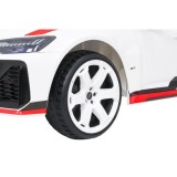 JOKO Elektrické autíčko Audi RS6 Avant GT, penové kolesá, kožené sedadlo, biele
