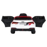 JOKO Elektrické autíčko Audi RS6 Avant GT, penové kolesá, kožené sedadlo, biele