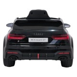 JOKO Elektrické autíčko Audi RS6 Avant GT 4x4, penové kolesá, kožené sedadlo, čierne