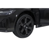 JOKO Elektrické autíčko Audi RS6 Avant GT 4x4, penové kolesá, kožené sedadlo, čierne